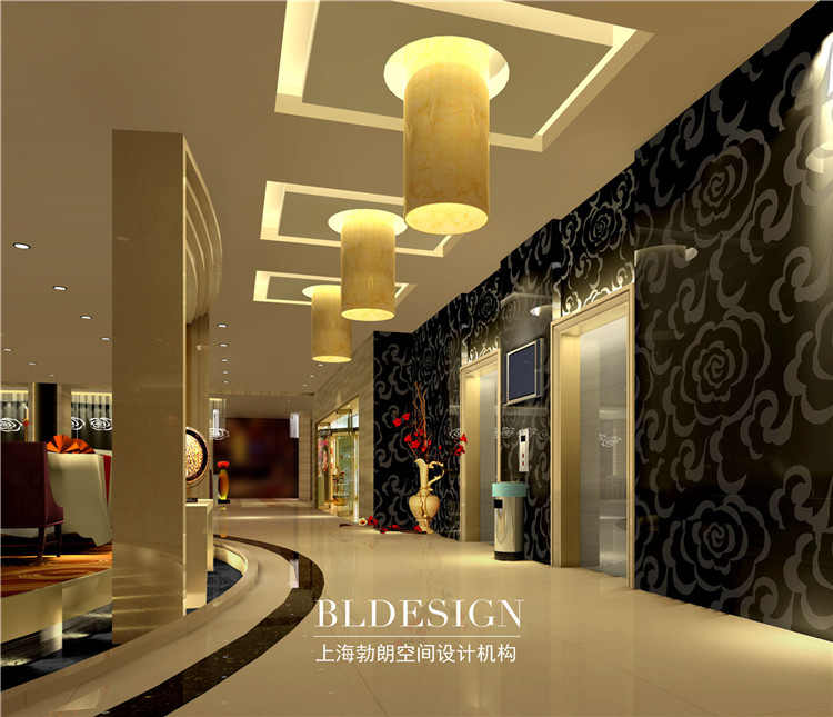 许昌开元国际大酒店设计方案-四星级酒店电梯厅设计