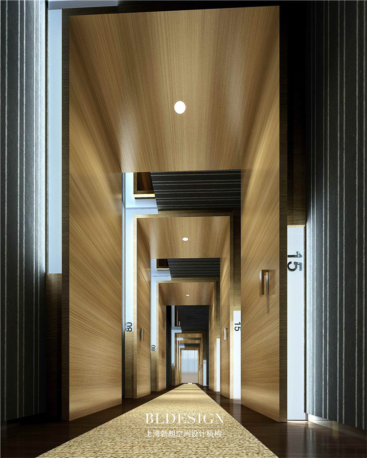 兰亭驿站中式精品酒店客房走廊设计