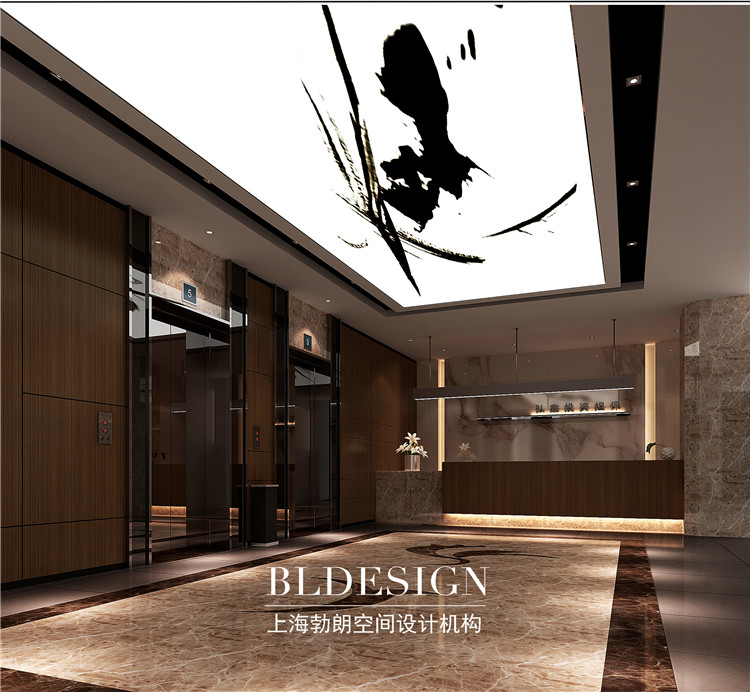 商丘宏鑫办公楼设计-电梯厅设计方案