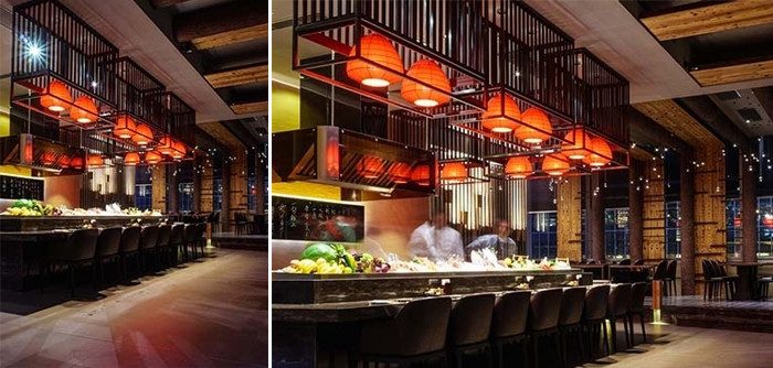 郑州专业设计公司推荐水墨主题餐厅设计欣赏