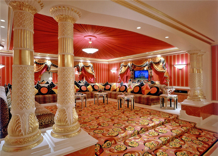 迪拜帆船酒店奢华黄金房设计