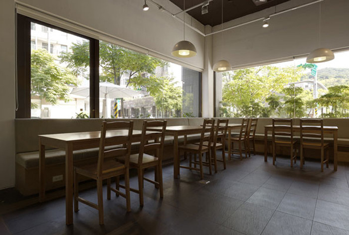 绿色清新自然风咖啡厅