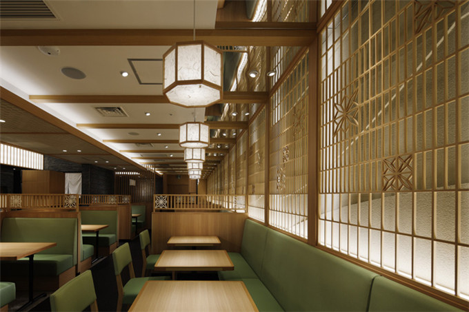 日式风格餐厅室内设计效果图