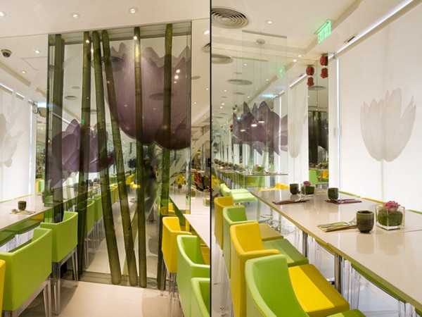 绿色清新主题餐厅设计案例