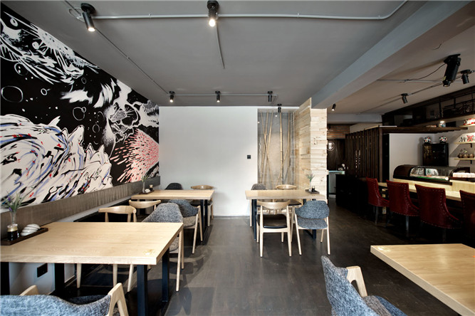 丰禾日式料理餐饮空间设计