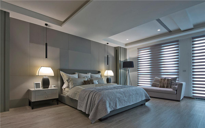现代质感豪宅卧室室内设计