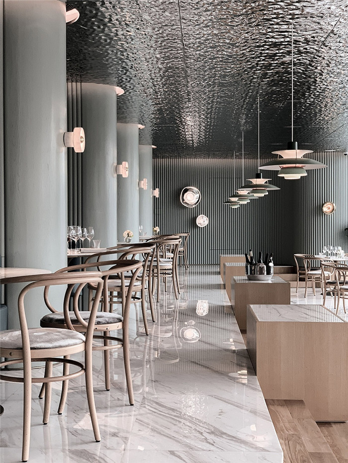 广州Rêver玥高级现代法国菜西餐厅设计方案分析  