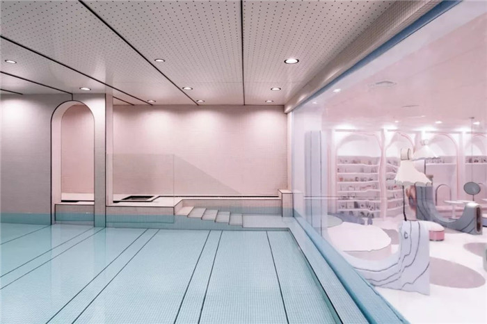 最新超惊艳的梦幻城堡主题亲子游泳中心设计