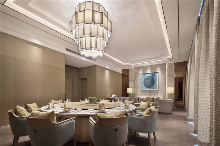 勃朗星级酒店设计公司推荐澄海国瑞豪生大酒店中餐厅包房设计