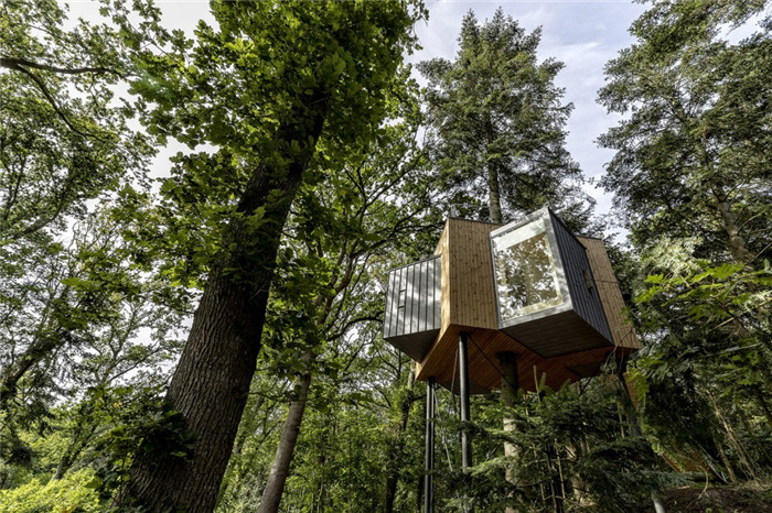 丹麦创意树屋酒店设计  在林海中沐浴时光
