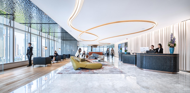 极具前瞻性的上海中伦律师事务所办公楼装修设计方案