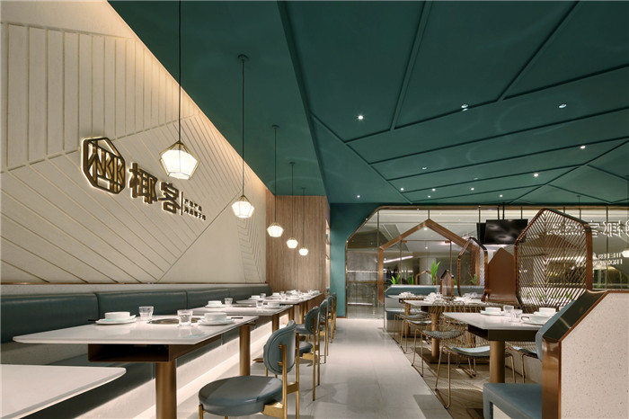 郑州勃朗设计公司分享时尚椰子鸡火锅店装修设计方案