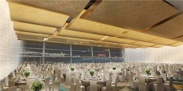 地标性超高层城市酒店设计  重庆来福士洲际酒店宴会厅设计方案