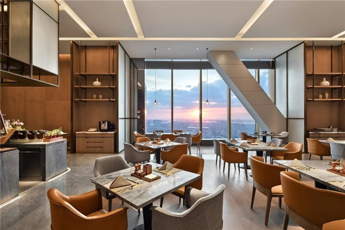 南京最新地标酒店设计   金鹰世界G豪华精品酒店餐厅设计