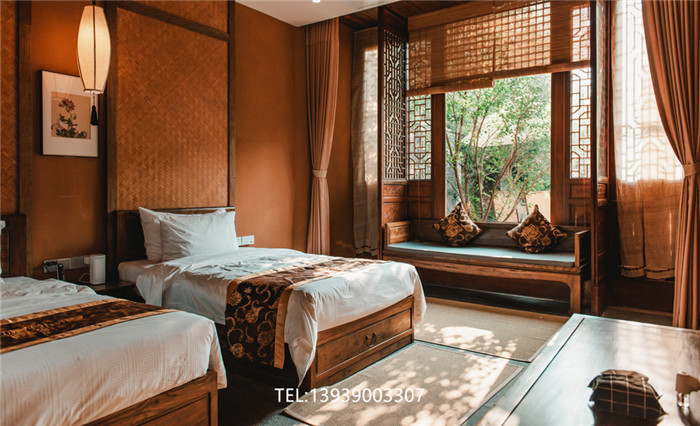 郑州勃朗酒店设计公司分享古香古色的中式民宿酒店客房设计欣赏