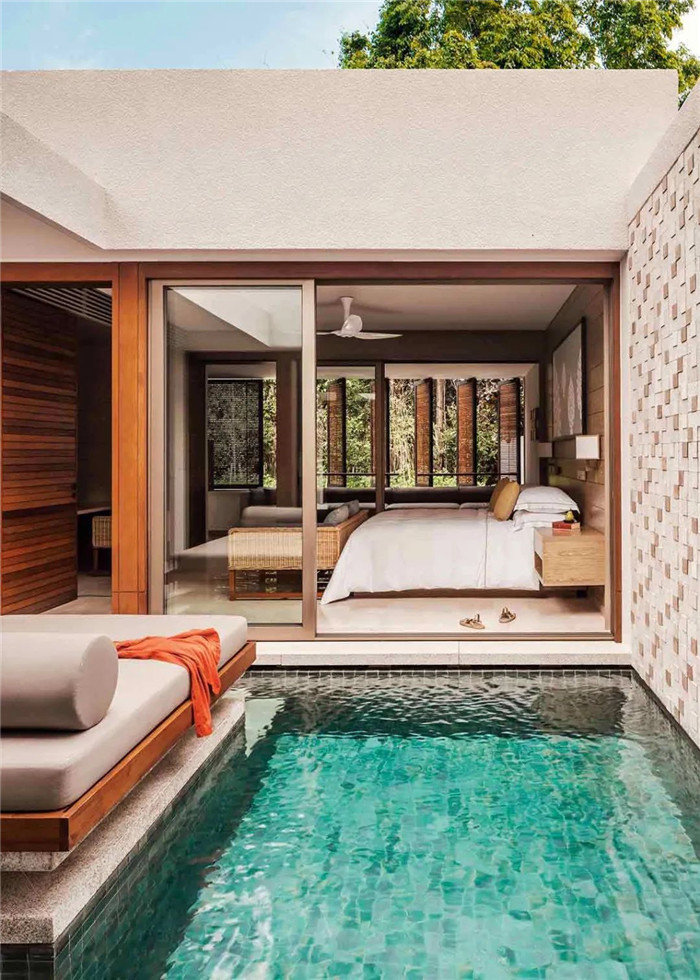 泳池套房设计-河南酒店设计公司推荐One&Only奢华度假酒店设计