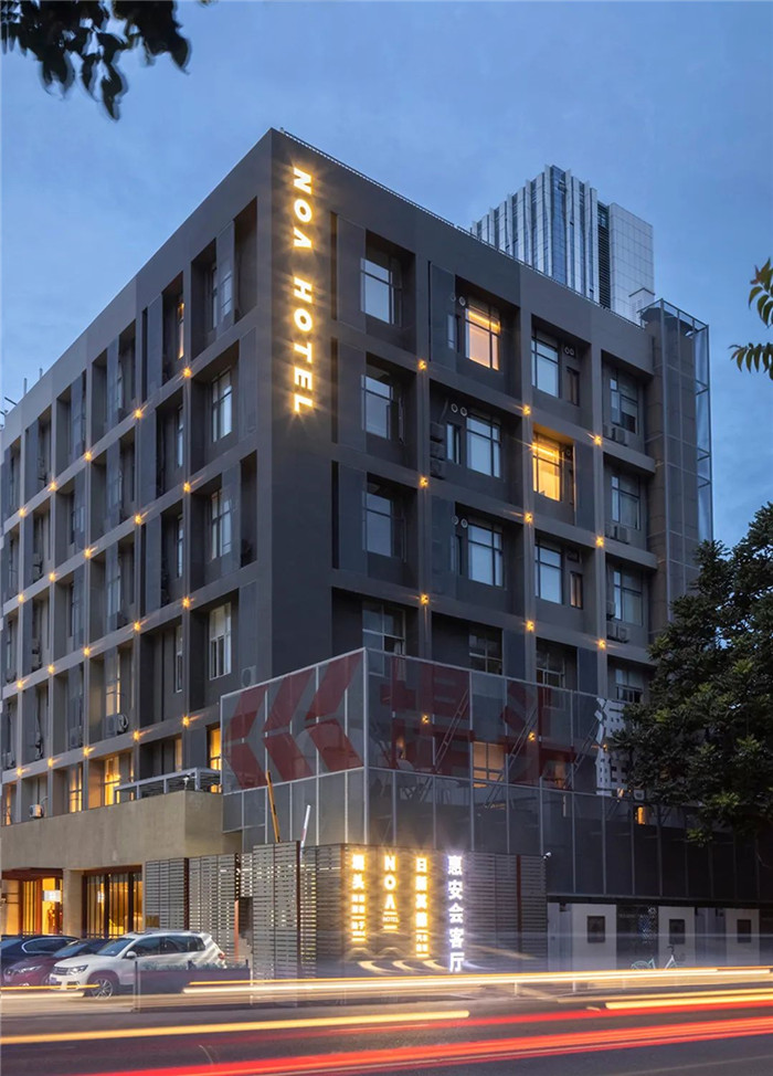 酒店外观设计-郑州酒店设计公司推荐个性工业风精品酒店设计方案