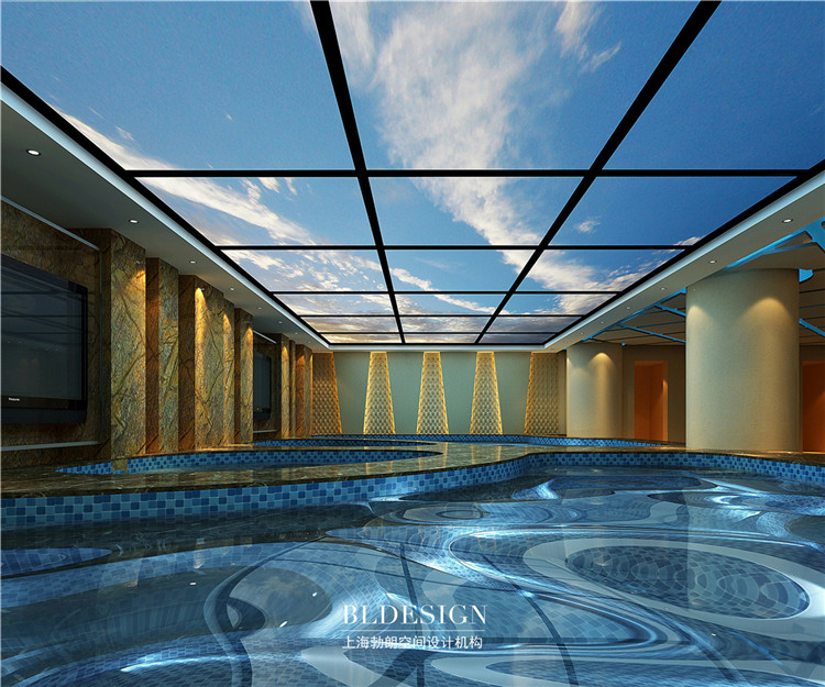 水浴海天洗浴中心设计方案-男浴区效果图