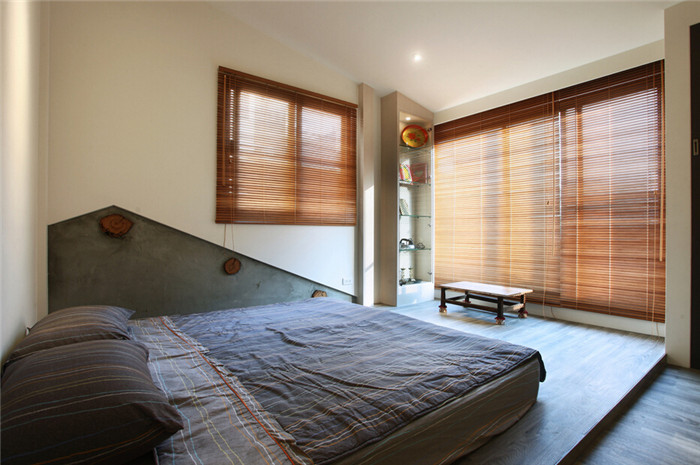 都市自然风格豪宅设计-台湾旧宅改造实例-豪宅卧室