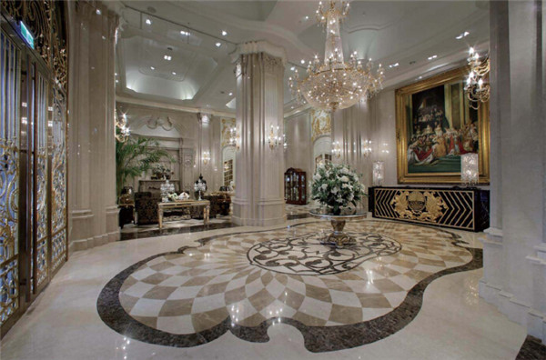 古典欧式奢华高档洗浴中心大厅设计方案