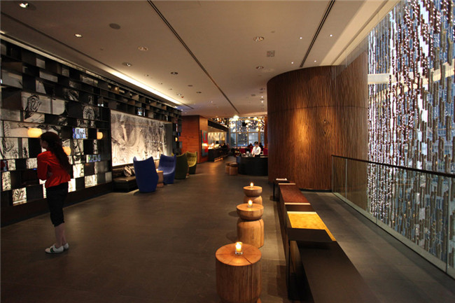 香港W酒店大堂休息区设计