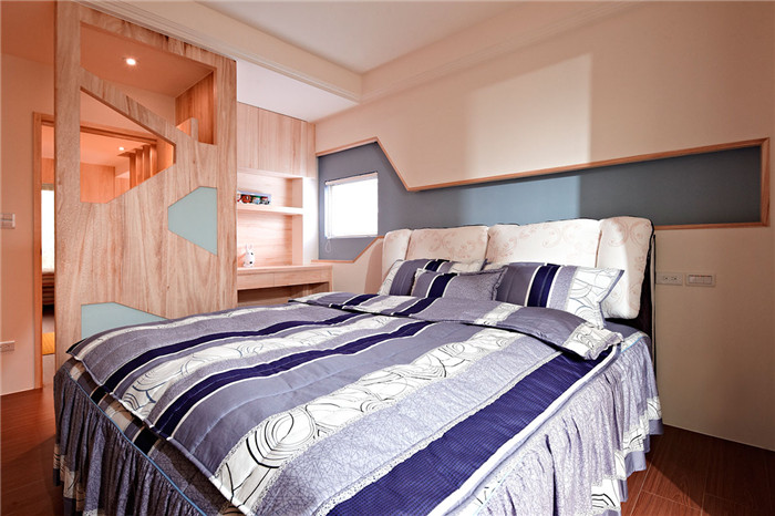 自然休闲风格豪宅设计卧室效果图
