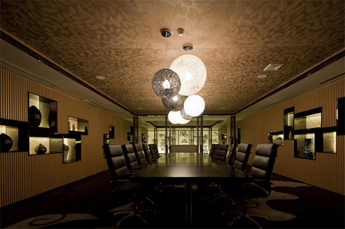高端企业办公空间会议室设计方案