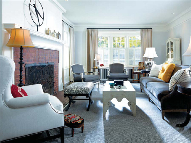低调奢华的现代别墅客厅设计效果图