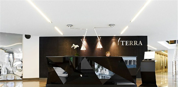 TERRA新总部办公室前台接待设计方案