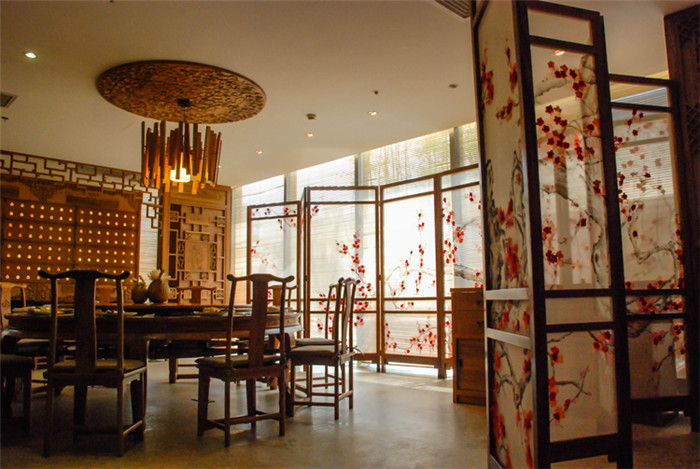 中式主题餐厅设计效果图
