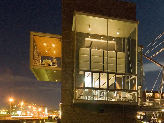 荷兰港口鱼餐厅粗糙的外观设计欣赏