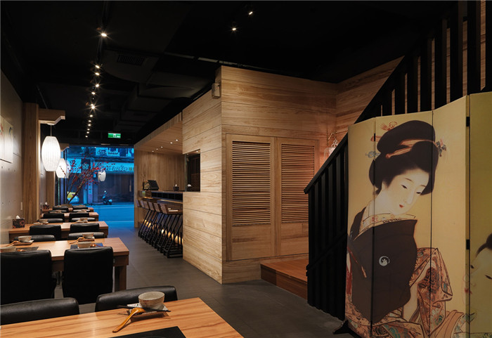 日式禅风主题餐厅设计效果图