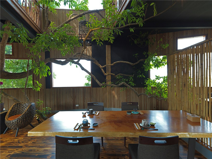 与自然共生融合的绿色生态主题餐厅设计说明