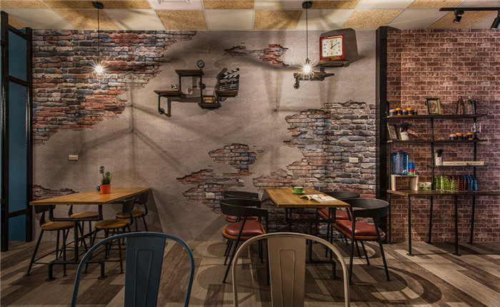 郑州工业风咖啡厅设计效果图