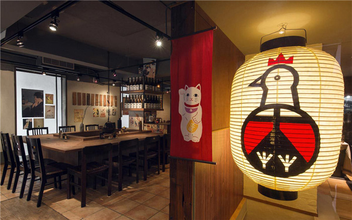 日本大正时期风格特色餐厅设计效果图