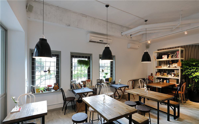 清新工业风格咖啡馆室内设计方案