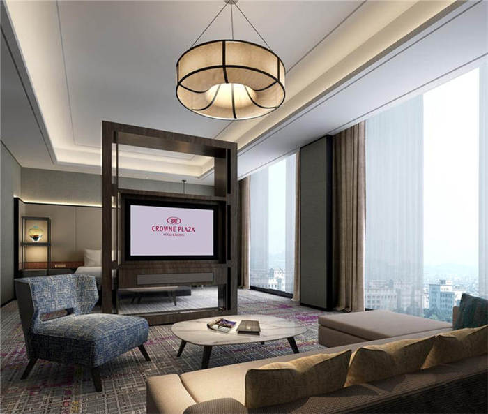 酒店高级客房空间布局设计实景图