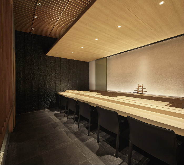 现代手法演绎日式美感  鮨然日式料理餐厅设计