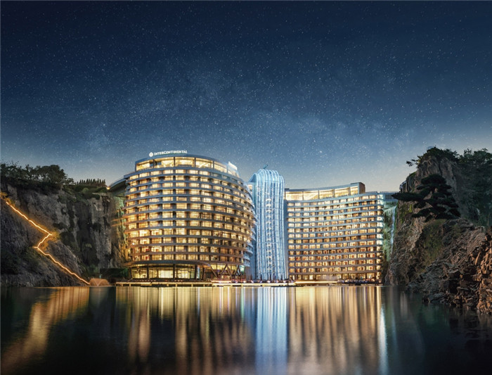 矿意美学  上海世茂深坑洲际酒店外观设计