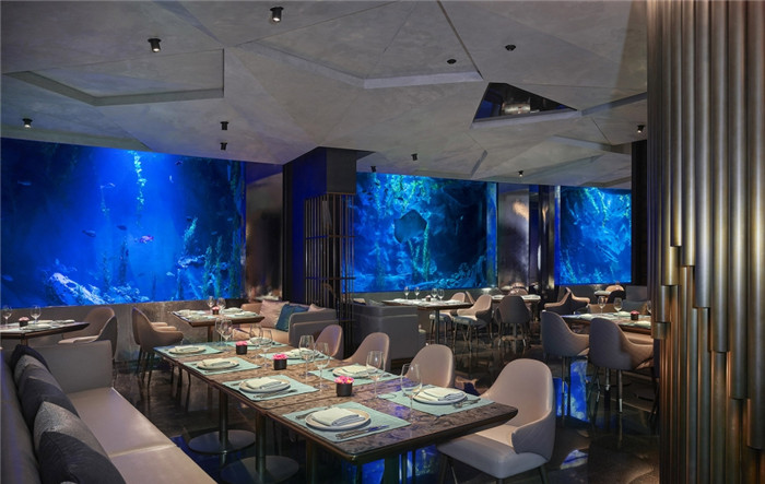矿意美学  上海世茂深坑洲际酒店水下餐厅设计方案