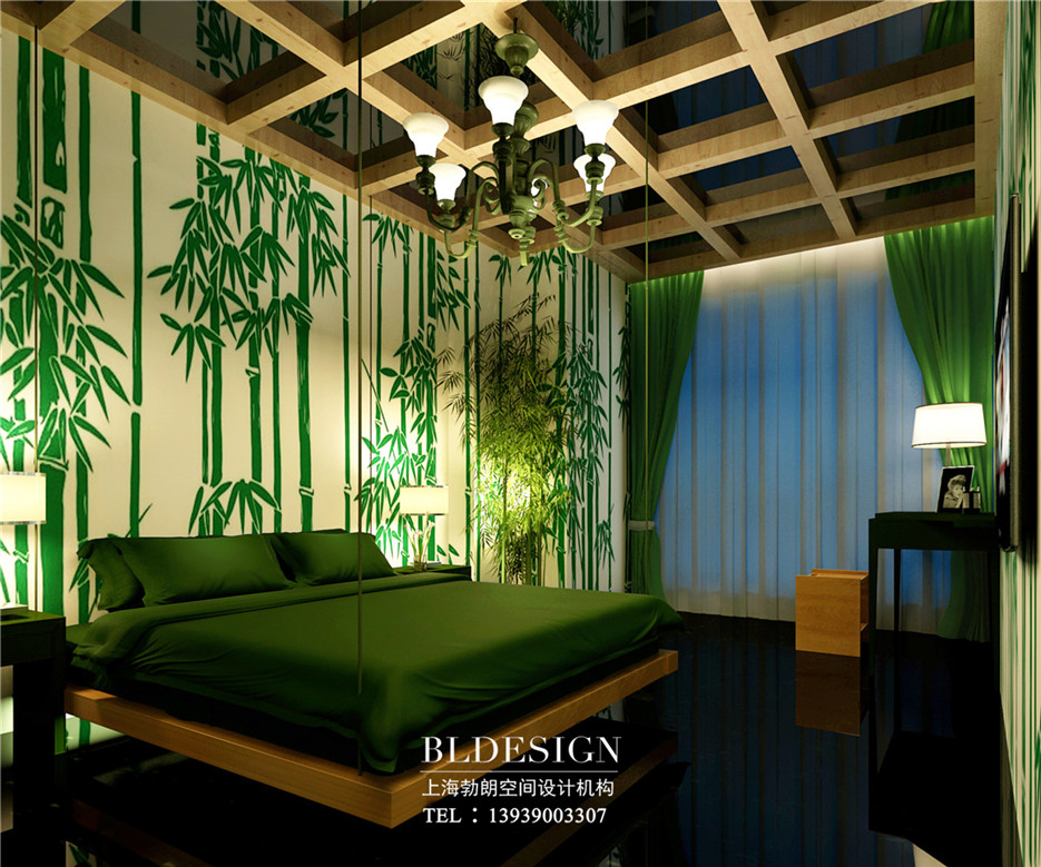 酒店绿色客房设计图片
