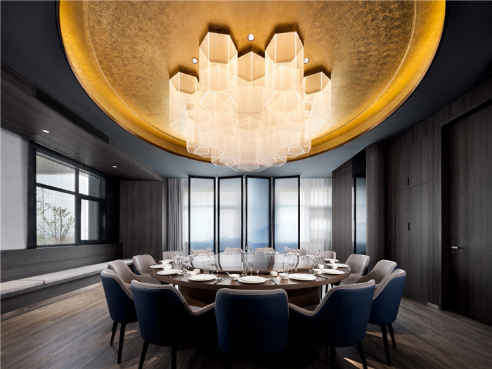 郑州中餐厅设计公司分享时尚轻奢风中餐厅设计方案
