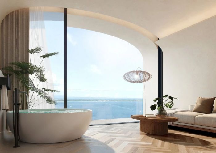 绿色豪华生态度假酒店设计  融入垂直绿化与泳池