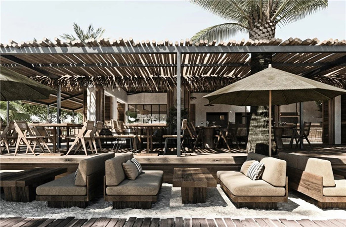 国外海滩俱乐部波西米亚风格酒吧设计方案