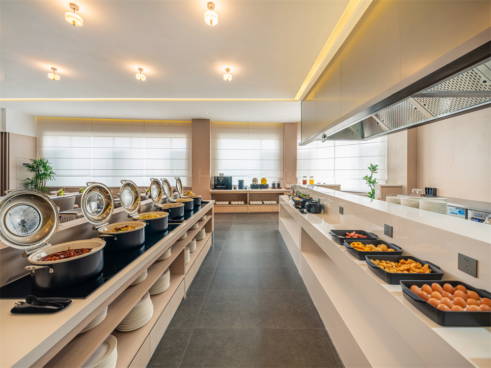 山东美豪丽致3.0酒店早餐厅装修设计案例落地实景