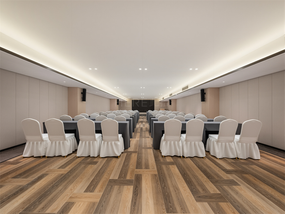 山东美豪丽致3.0酒店会议室装修设计案例落地实景